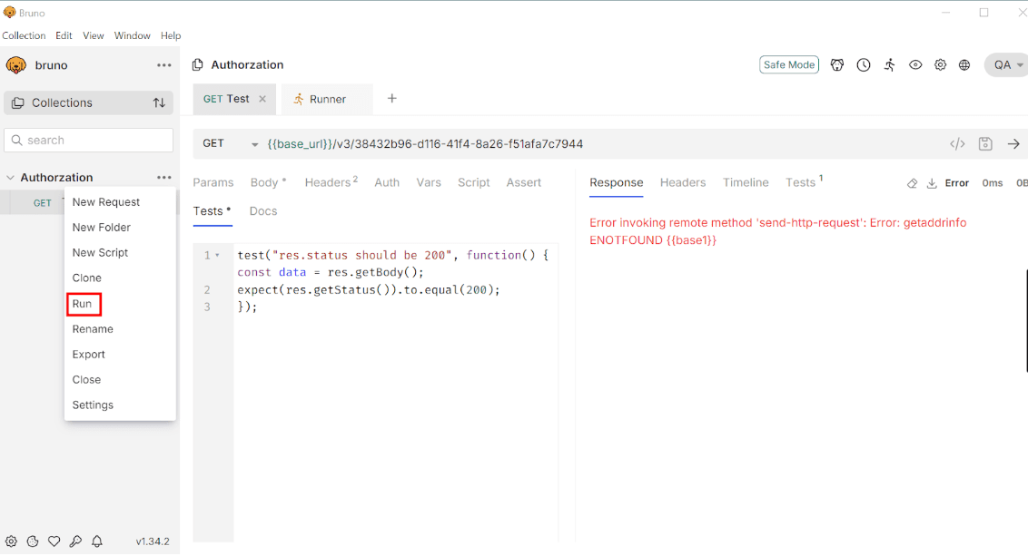 Bruno Tutorial for API Testing - Codoid