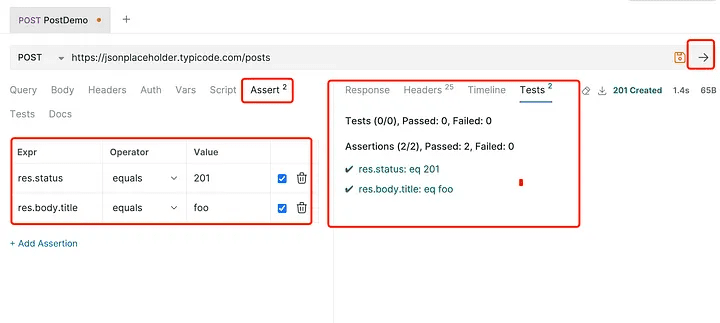 Test Assertions Using Built-in Assert- Bruno API Automation