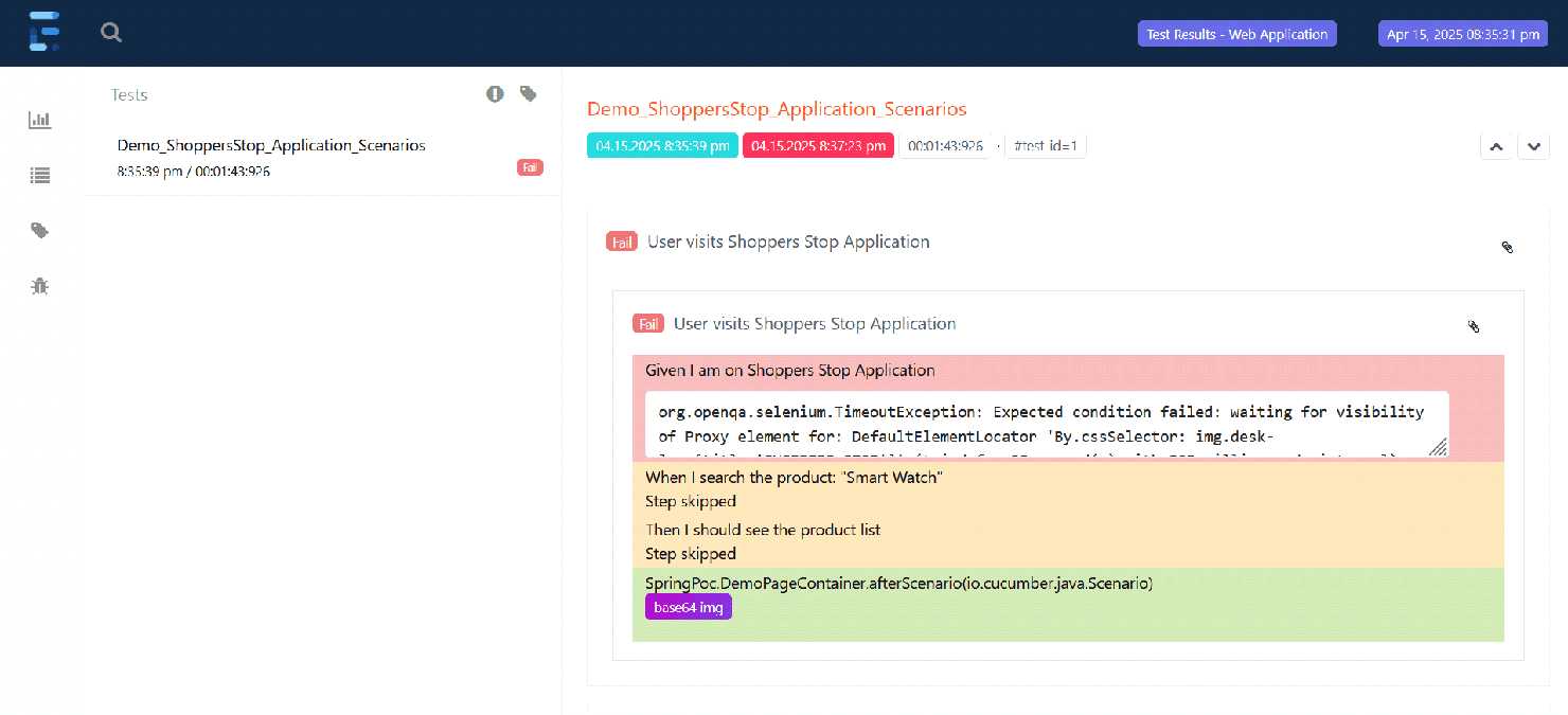 Selenium Report Generation