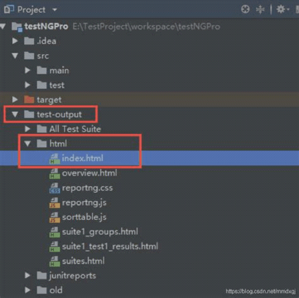 Selenium Report Generation ReportNG default HTML Report